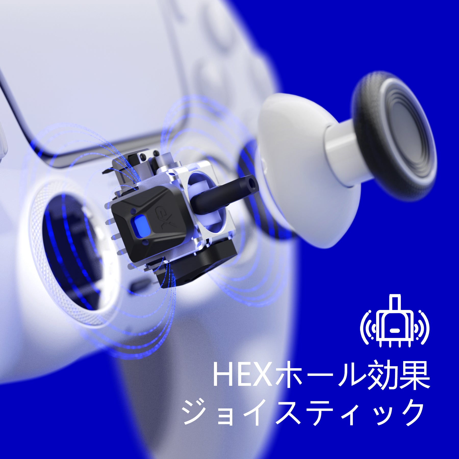 HEXGAMING ULTIMATEコントローラー Hall 効果ジョイスティック搭載 – PS5/PC/モバイル対応 - ピエロ Hahaha
