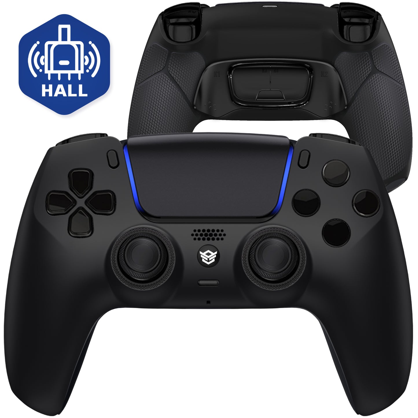 HEXGAMING ULTIMATEコントローラー Hall 効果ジョイスティック搭載 – PS5/PC/モバイル対応 - マット ブラック