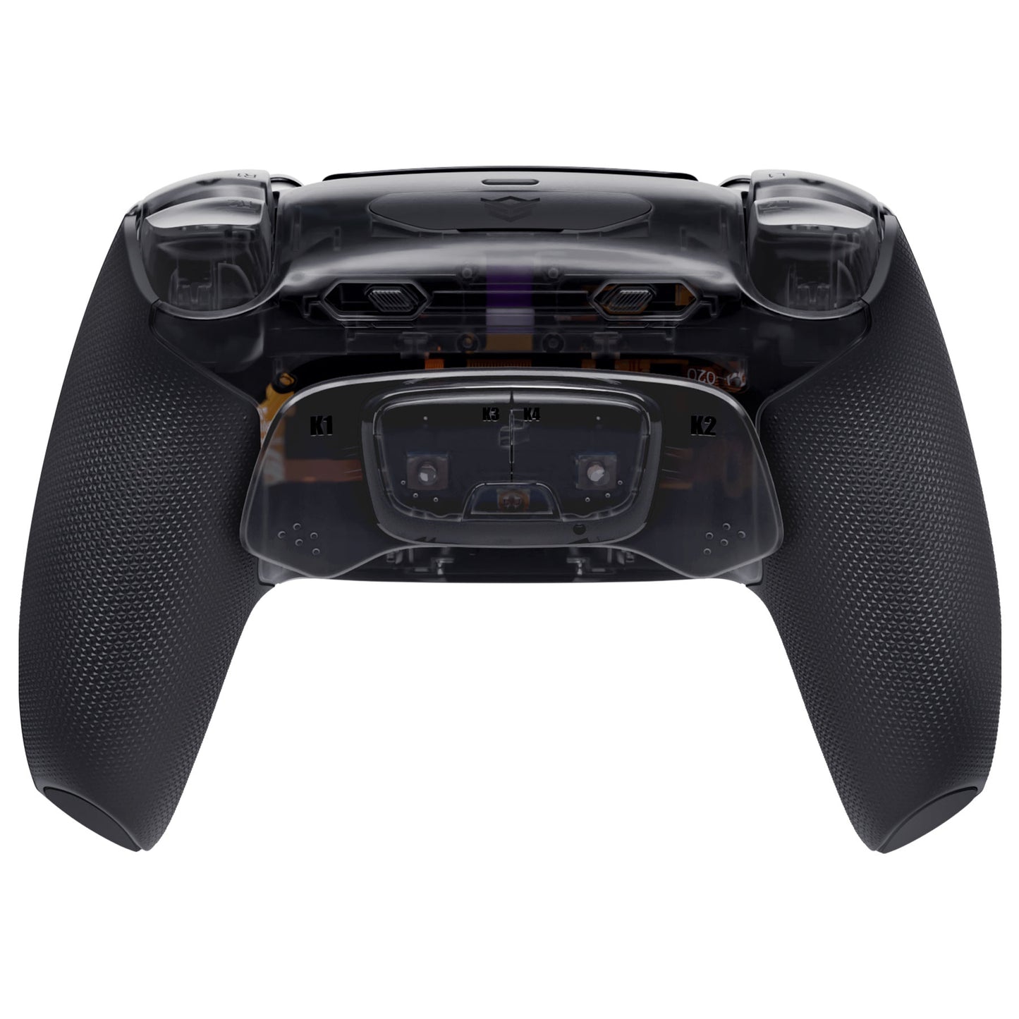 HEXGAMING ULTIMATE PRO ゲーミングコントローラー PS5/PC/モバイル対応 – 割り当て可能な背面ボタン4個、カスタムプロファイル6種類、調整可能なトリガー、交換可能なサムスティック8本【マットクリアブラック】