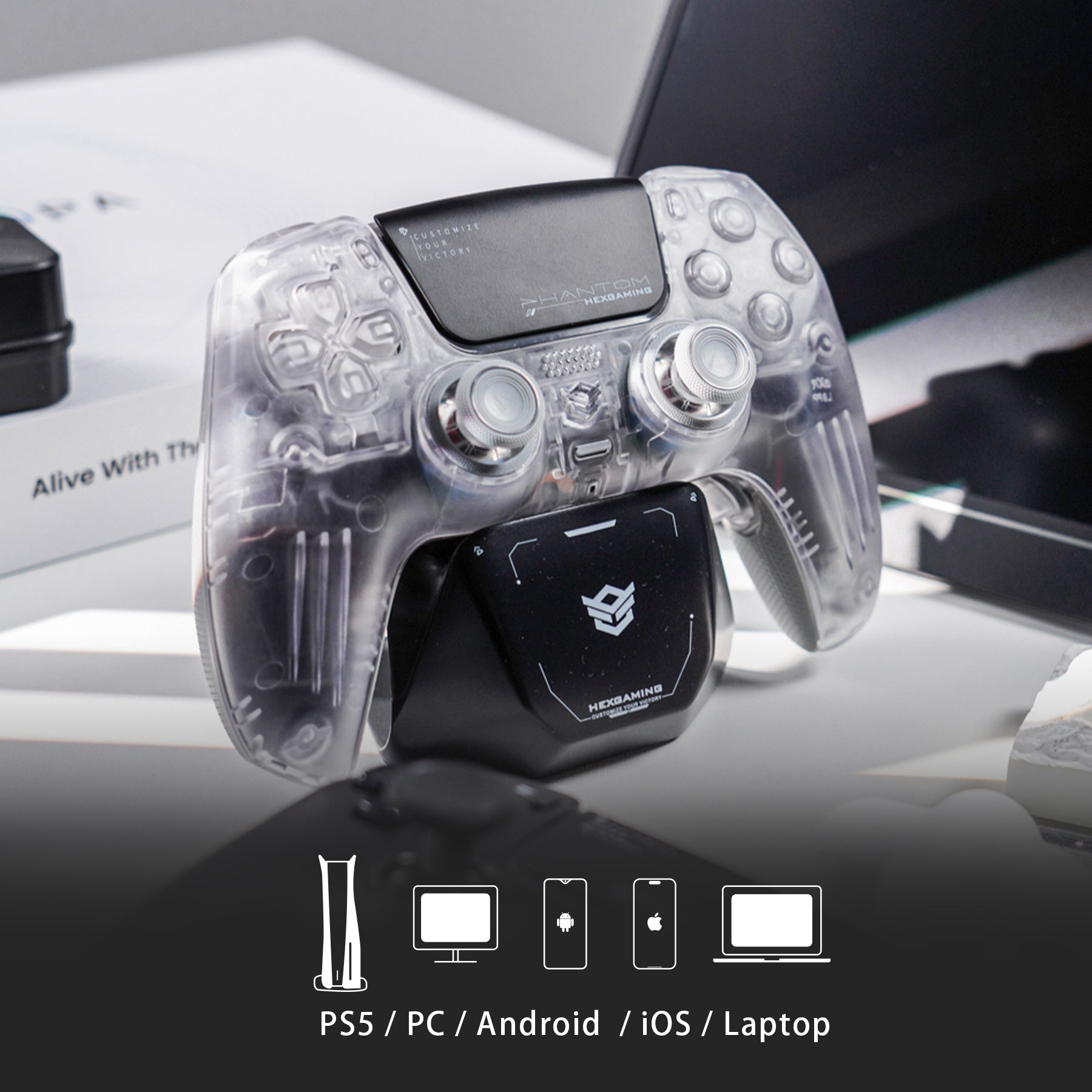 Hexgaming PS5背面ボタン カスタムコントローラー Amazon.co.jp: HEXGAMING ホールエフェクトバージョンps5やPCや