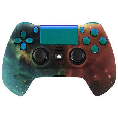 HEXGAMING HYPER Controller for PS4, PC, Mobile- Orange Star Universe Chameleon