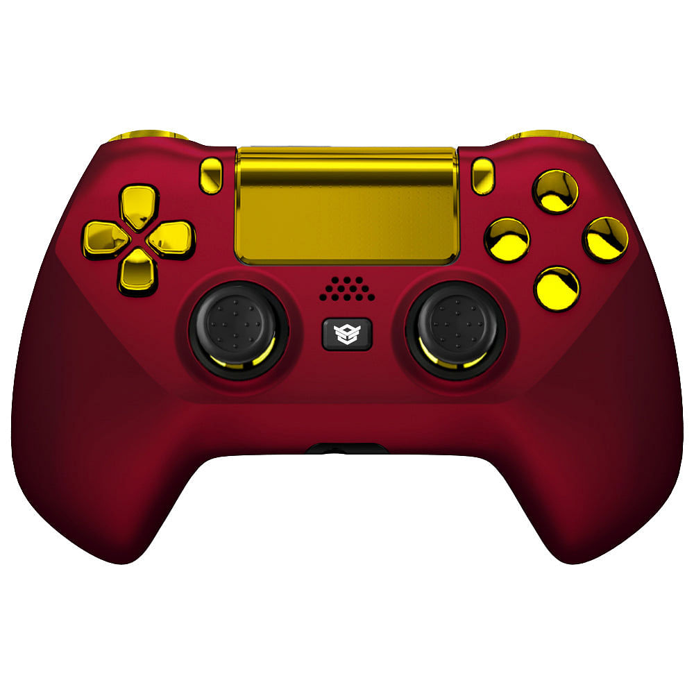 HEXGAMING HYPER Controller for PS4, PC, Mobile - Scarlet Red Gold