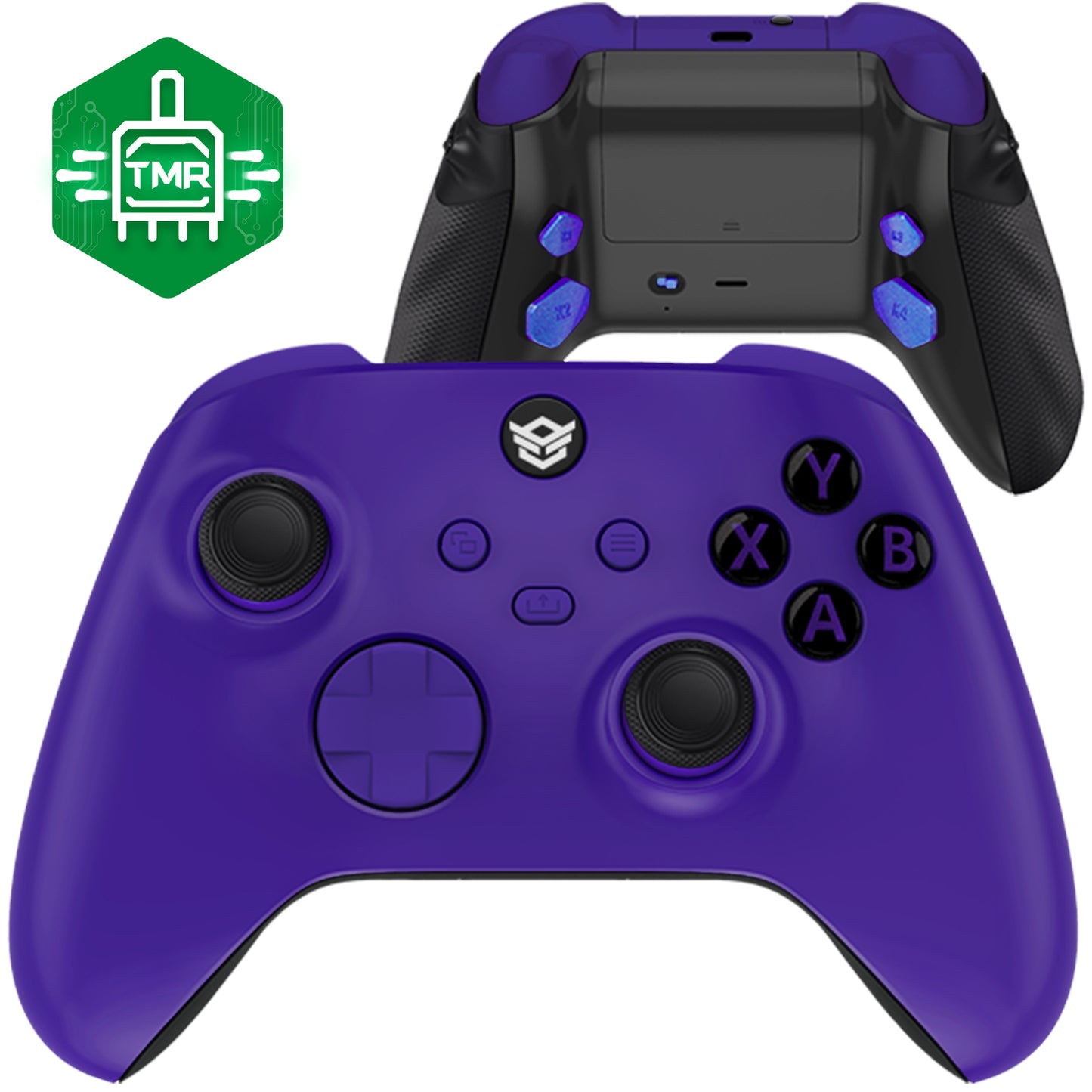 HEXGAMING ADVANCE コントローラー TMRジョイスティック＆調整可能トリガー - XBOX / PC / モバイル対応 - 紫