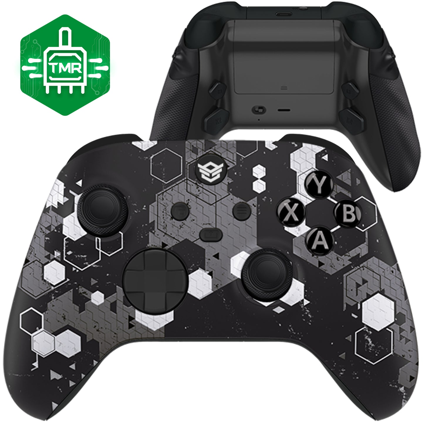 HEXGAMING ADVANCE コントローラー TMRジョイスティック＆調整可能トリガー - XBOX / PC / モバイル対応 - ヘキサカモフラージュ GB