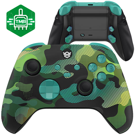 HEXGAMING ADVANCE コントローラー TMRジョイスティック＆調整可能トリガー - XBOX / PC / モバイル対応 - モンスターカモフラージュ GGY