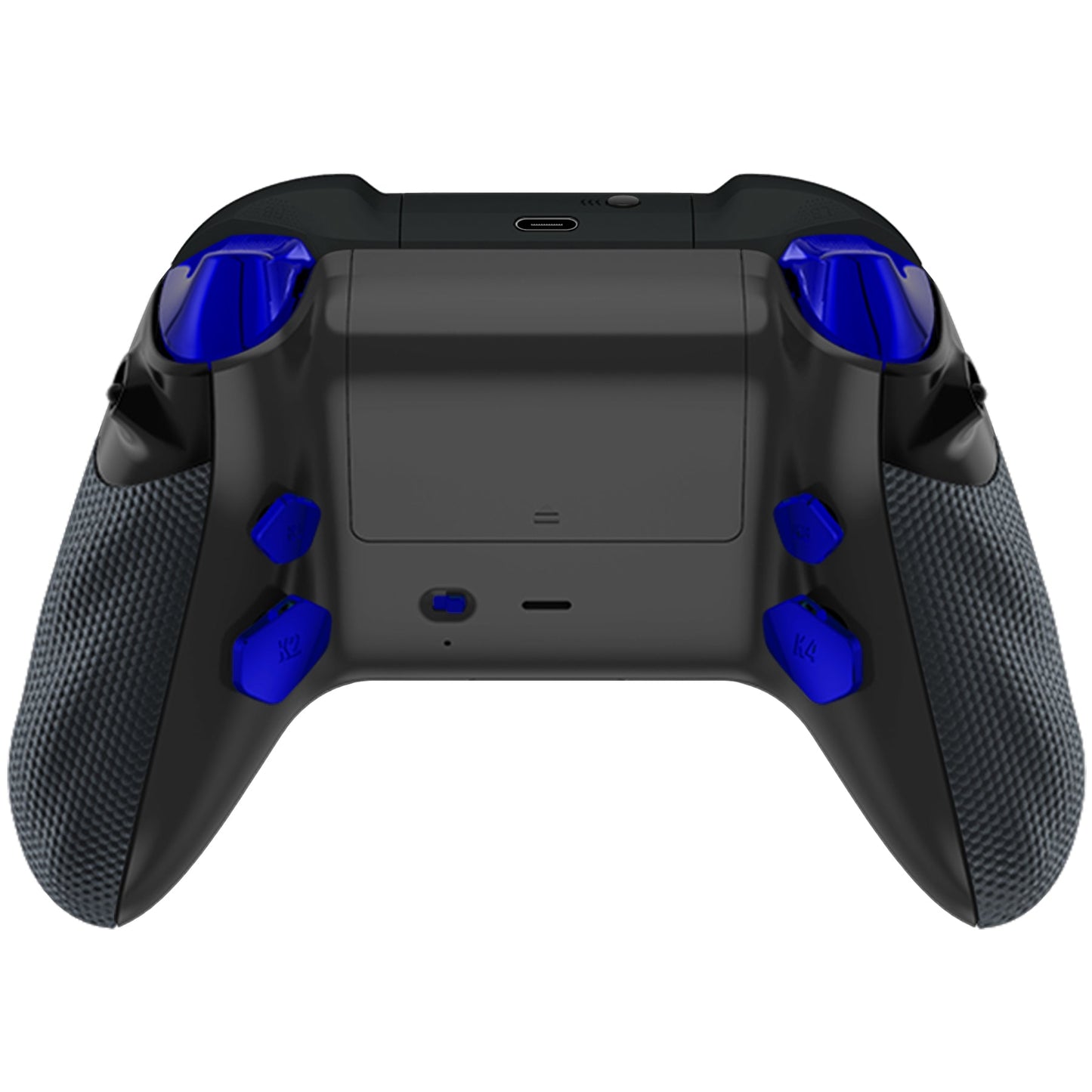 HEXGAMING ADVANCE Controller with Adjustable Triggers for XBOX, PC, Mobile- Samurai Blue ABXY Labeled