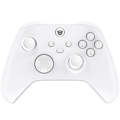 HEXGAMING ADVANCE Controller with Adjustable Triggers for XBOX, PC, Mobile - White ABXY Labeled