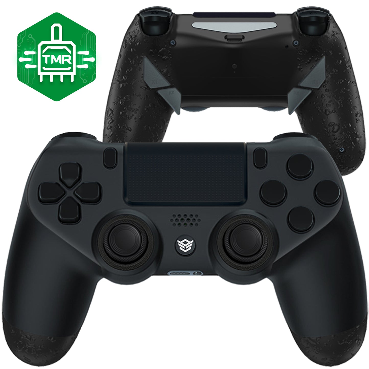 HEXGAMING NEW EDGE コントローラー は TMRジョイスティック搭載、PS4、PC、モバイル対応 - テクスチャードブラック