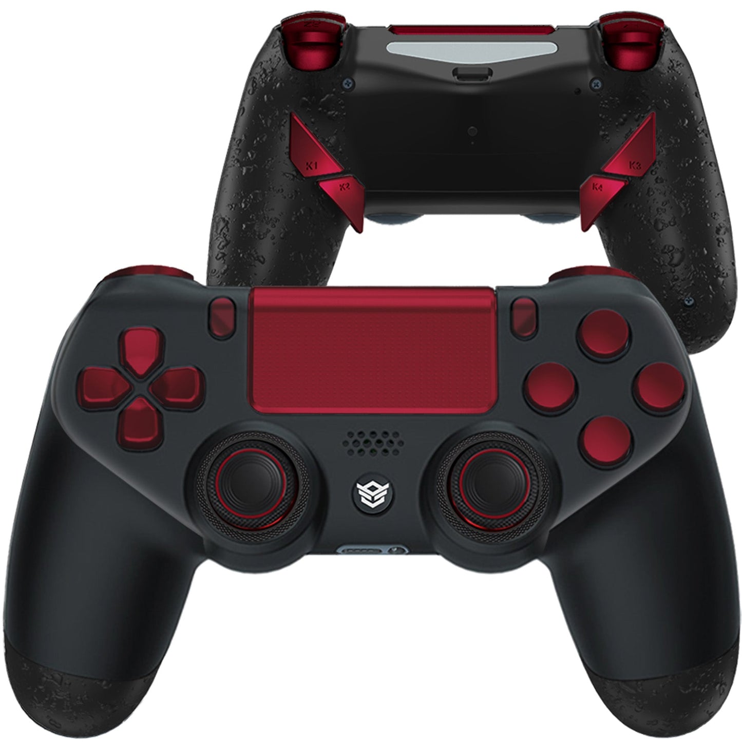 HEXGAMING NEW EDGE Controller for PS4, PC, Mobile - Black Red