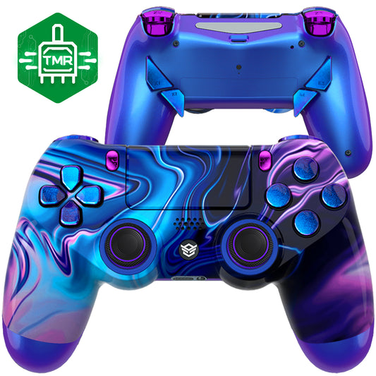 HEXGAMING NEW EDGE コントローラー は TMRジョイスティック搭載、PS4、PC、モバイル対応 - カオス  イリュージョン