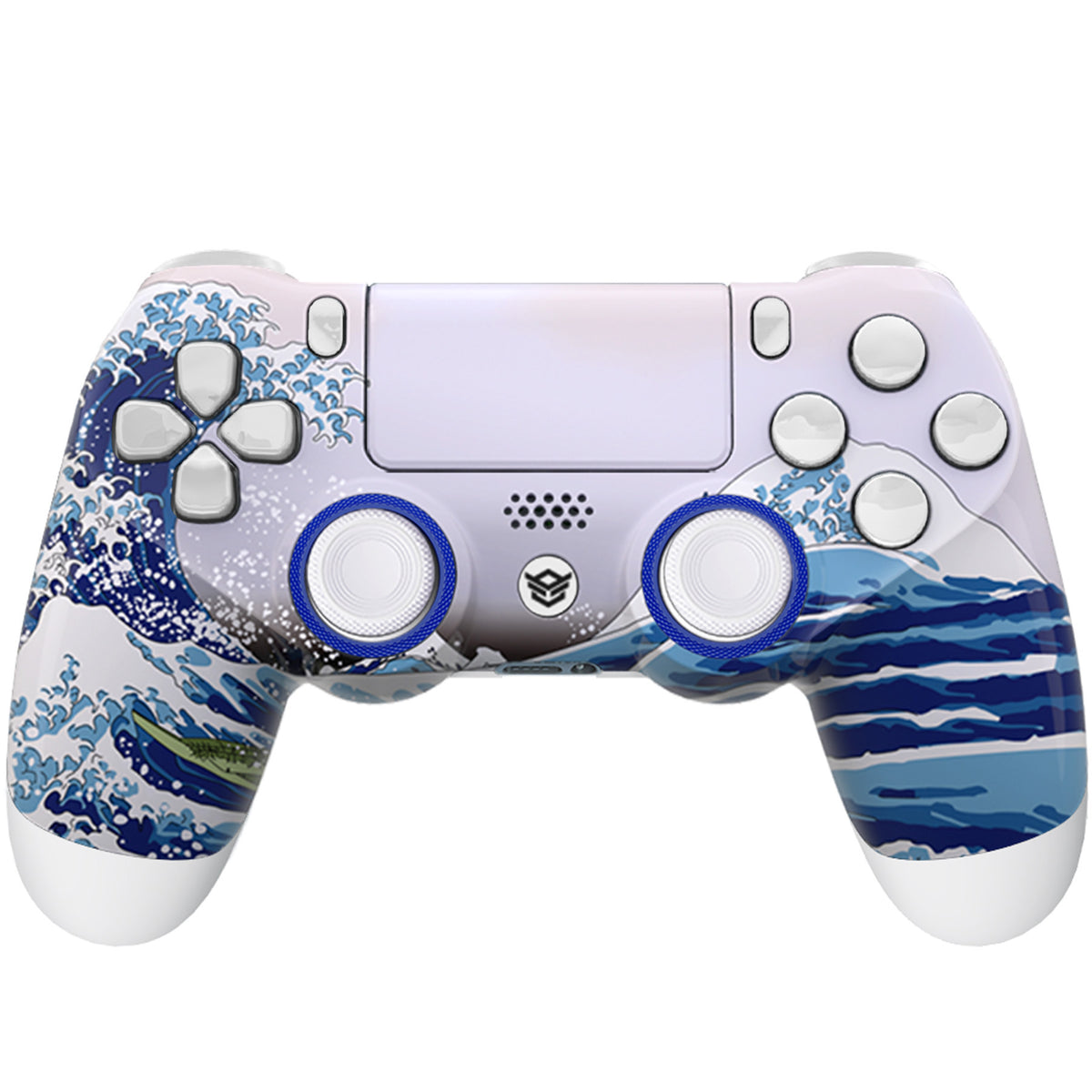 HEXGAMING NEW EDGE コントローラー は TMRジョイスティック搭載、PS4、PC、モバイル対応 - グレート ウェーブ カメレオンパープルブルー