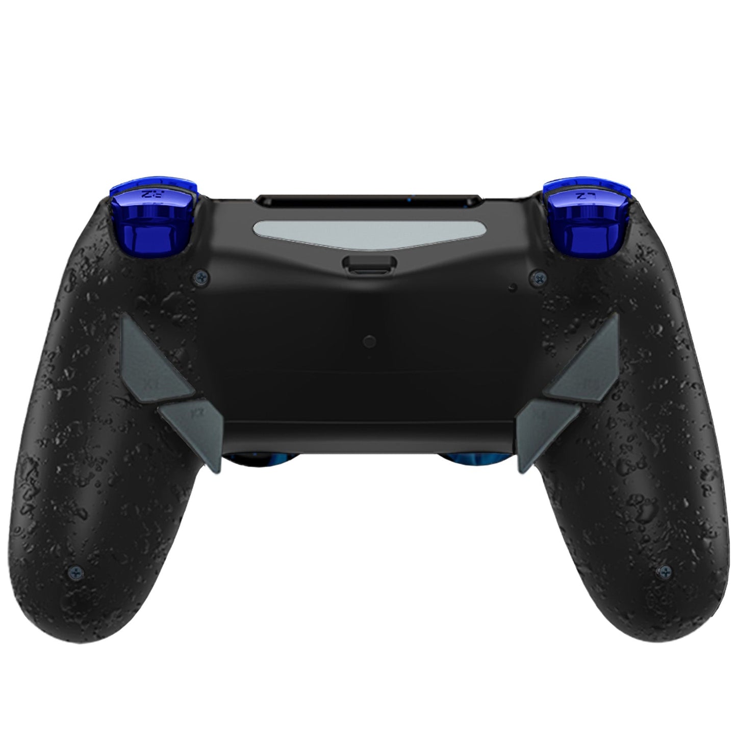 HEXGAMING NEW EDGE Controller for PS4, PC, Mobile - Flames Chrome Blue