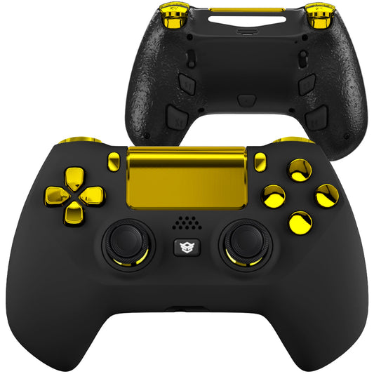 HEXGAMING HYPER Controller for PS4, PC, Mobile - Black Gold