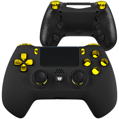 HEXGAMING HYPER Controller for PS4, PC, Mobile - Black Gold