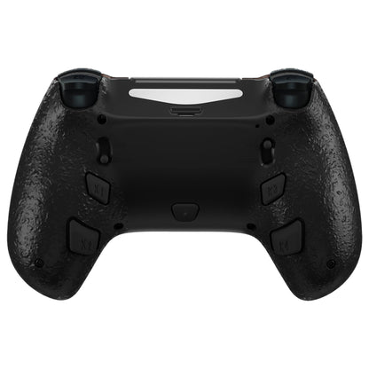 HEXGAMING HYPER Controller for PS4, PC, Mobile- Wood Pattern Chrome Black