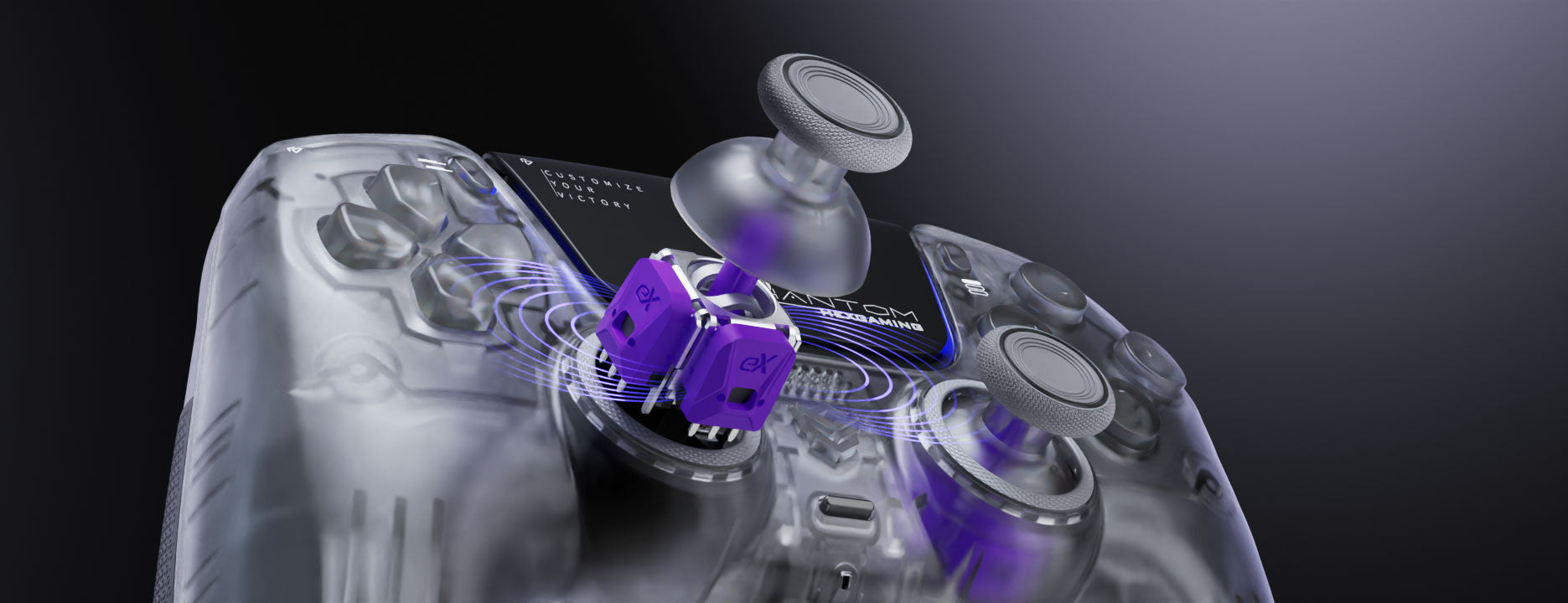 Phantom PS5 コントローラーホール効果ジョイスティックキャリブレー