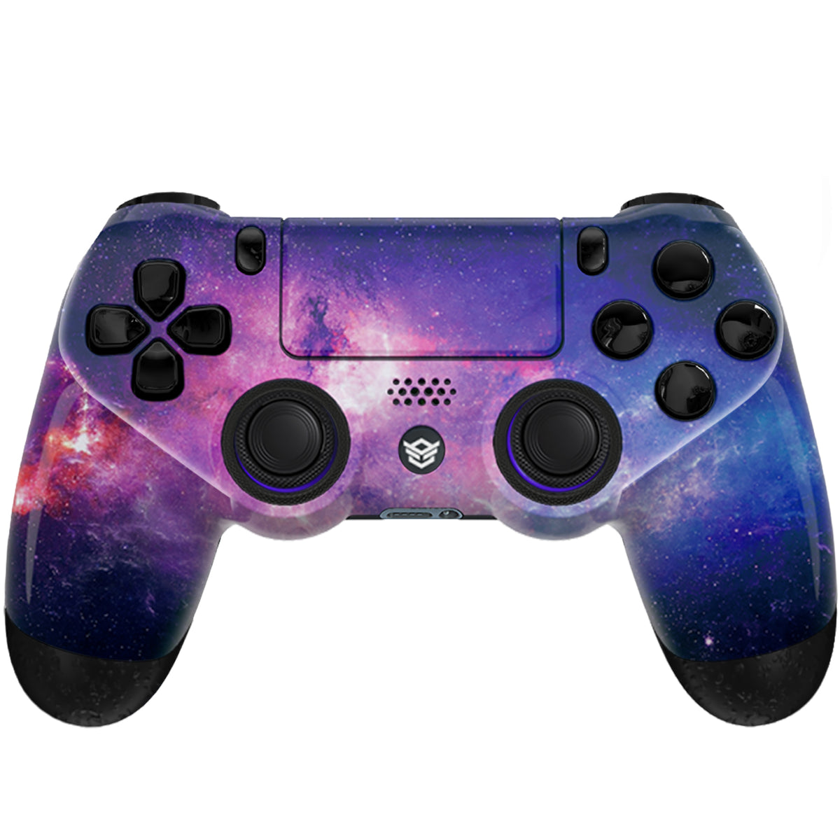 HEXGAMING  NEW SPIKE コントローラー は TMRジョイスティック搭載、PS4、PC、モバイル対応 - 星雲紫黒