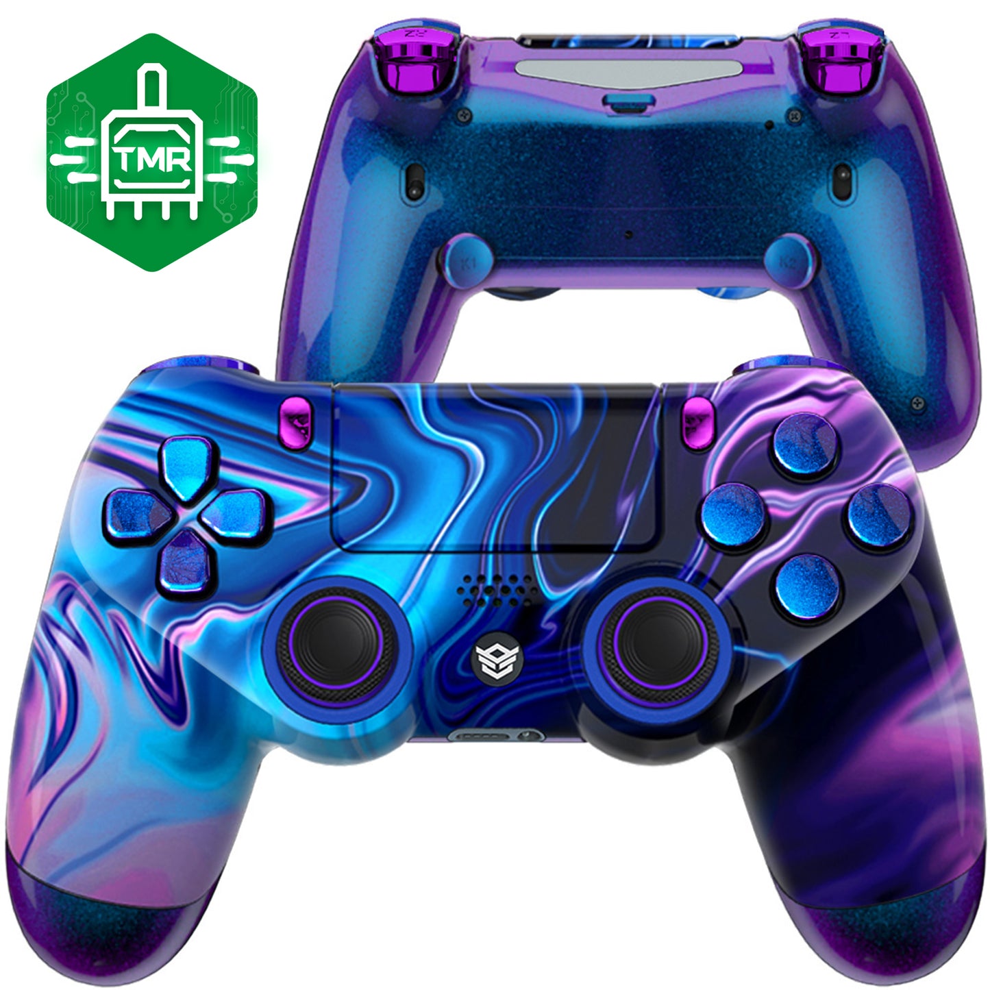 HEXGAMING  NEW SPIKE コントローラー は TMRジョイスティック搭載、PS4、PC、モバイル対応 - カオス  イリュージョン