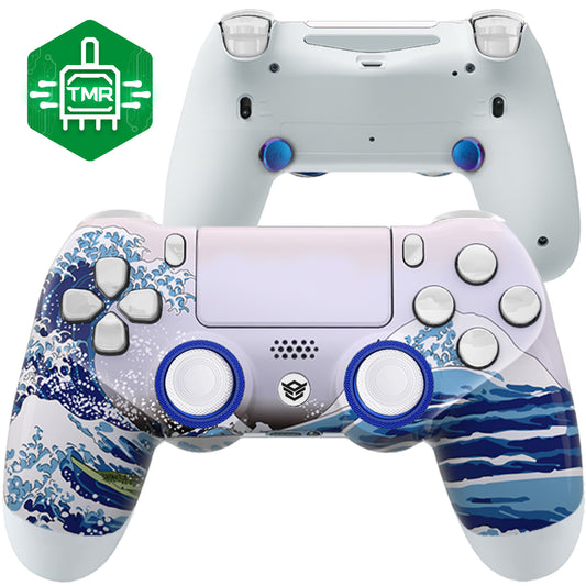 HEXGAMING  NEW SPIKE コントローラー は TMRジョイスティック搭載、PS4、PC、モバイル対応 - ホワイトウェーブ