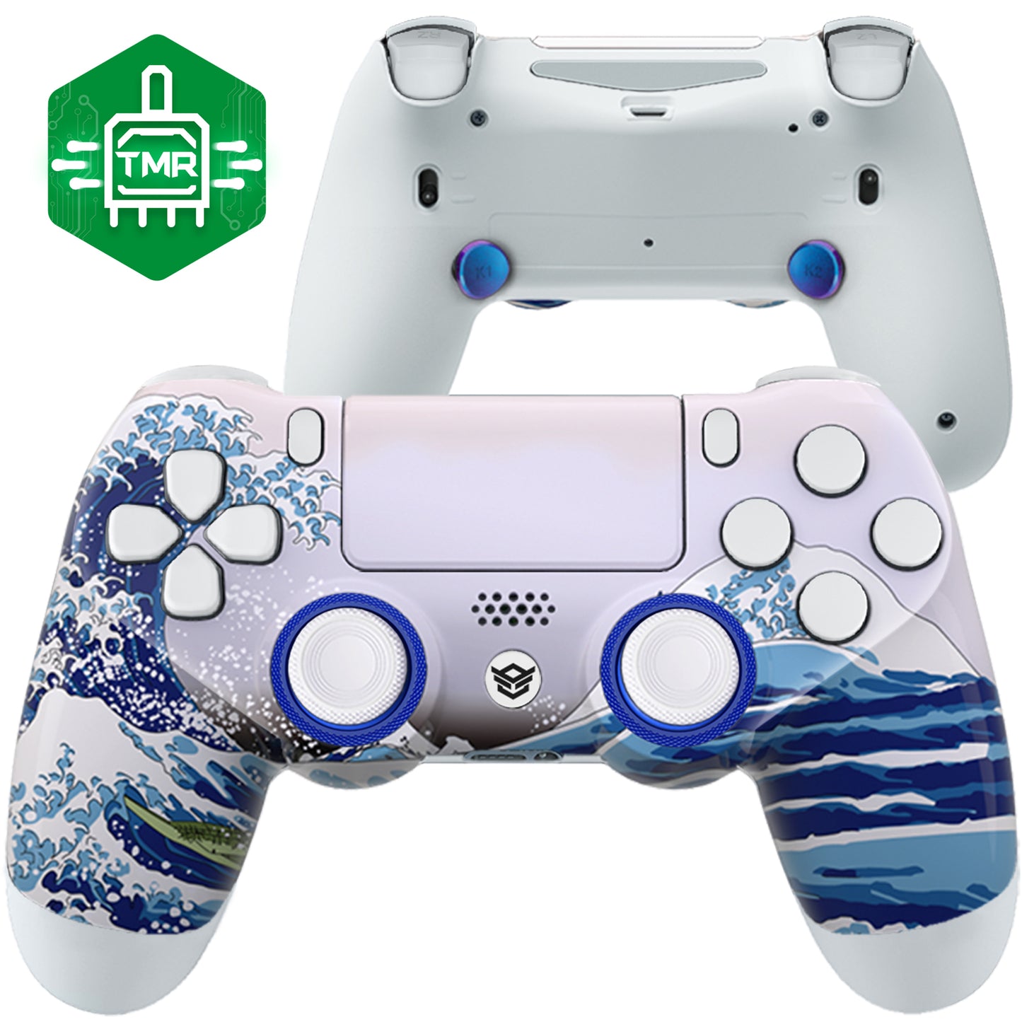 HEXGAMING  NEW SPIKE コントローラー は TMRジョイスティック搭載、PS4、PC、モバイル対応 - ホワイトウェーブ