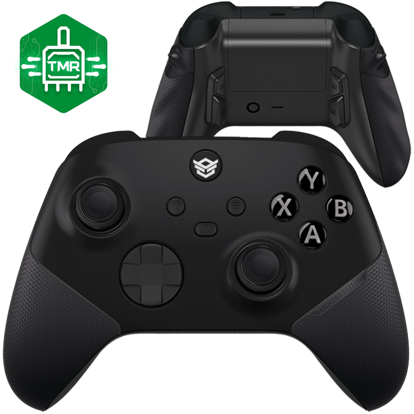HEXGAMING ULTRA X コントローラーはTMRジョイスティック搭載、XBOX、PC、モバイル対応 - 黒　ABXYボタン