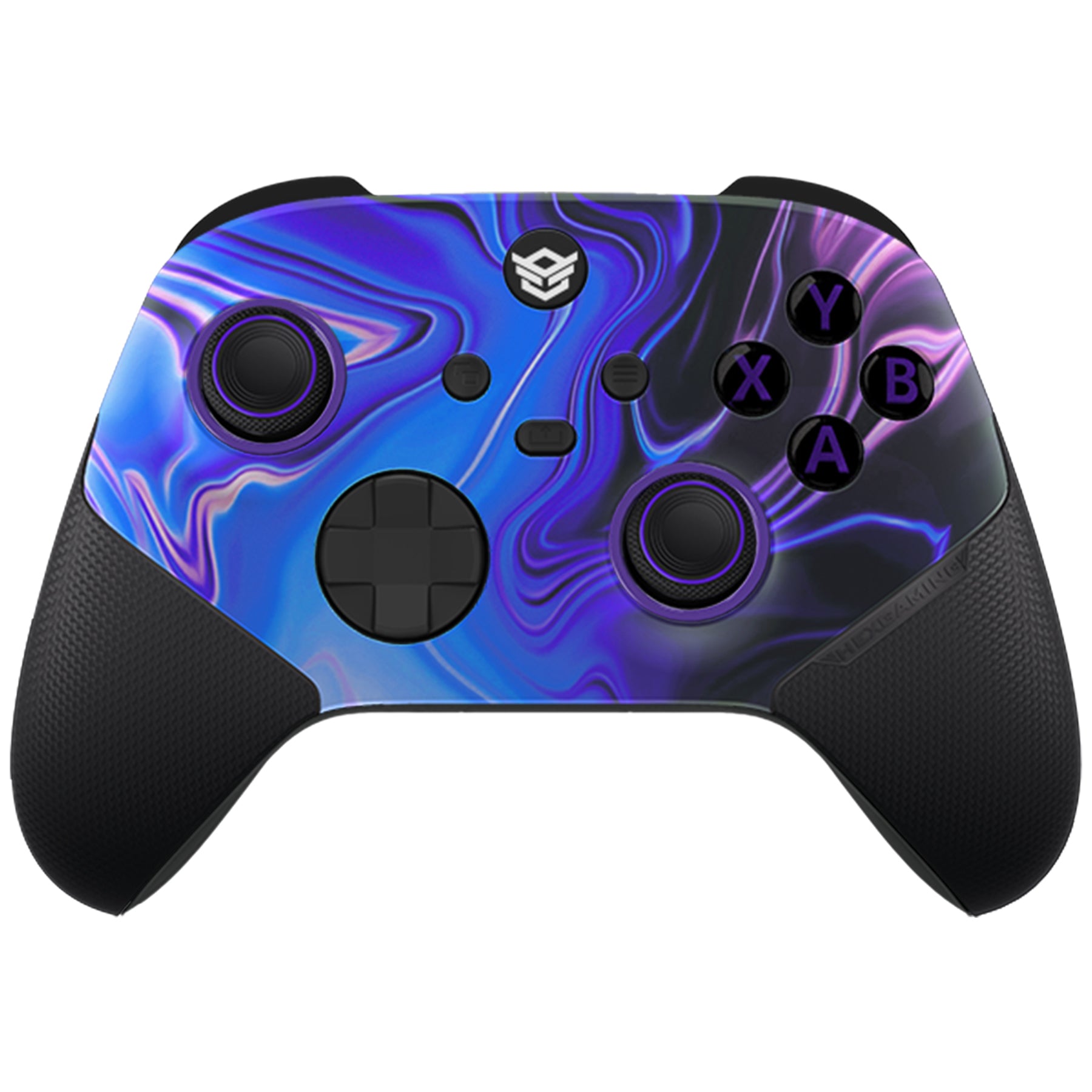 HEXGAMING ULTRA X コントローラーはTMRジョイスティック搭載、XBOX、PC、モバイル対応 - カオスパープル ABXYボタン