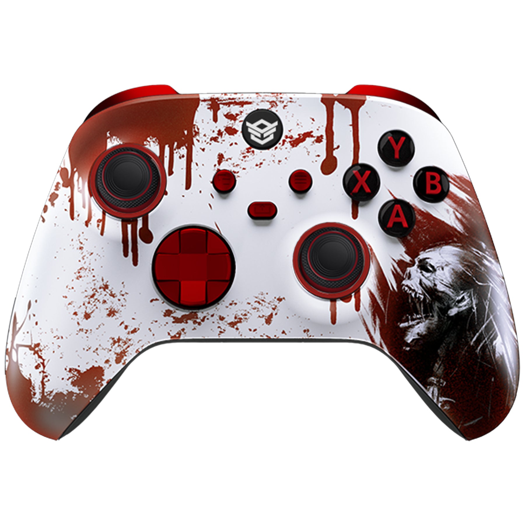 HEXGAMING ULTRA X コントローラーはTMRジョイスティック搭載、XBOX、PC、モバイル対応 - ゾンビ　ABXYボタン