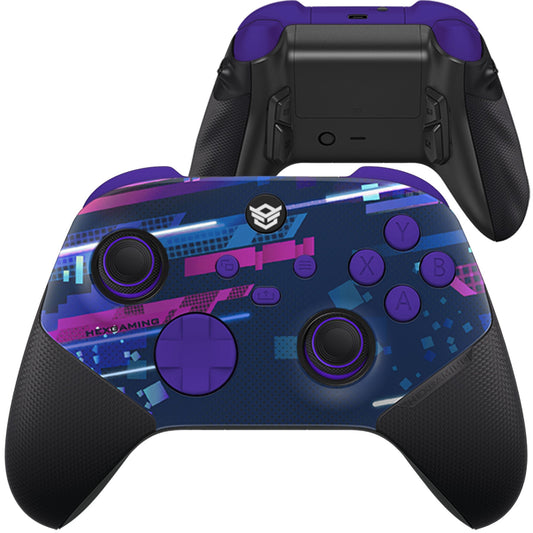 ULTRA X with Adjustable Triggers & Rubberized Grip Faceplate - Blue Purple Space Distortion