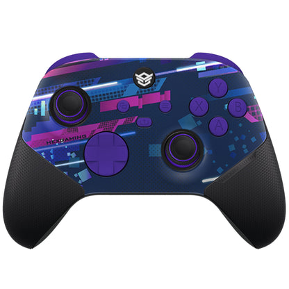 ULTRA X with Adjustable Triggers & Rubberized Grip Faceplate - Blue Purple Space Distortion