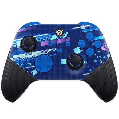 ULTRA X with Adjustable Triggers & Rubberized Grip Faceplate - Blue Space Distortion