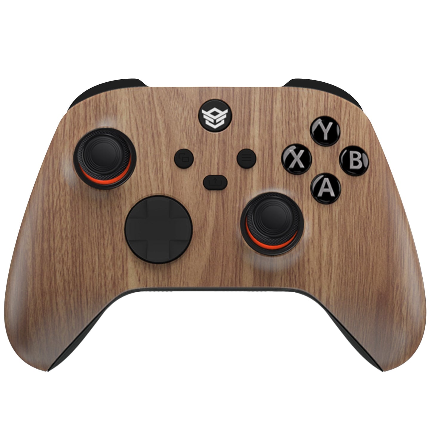 HEXGAMING ULTRA X Controller for XBOX, PC, Mobile - Wood Grain ABXY Labeled