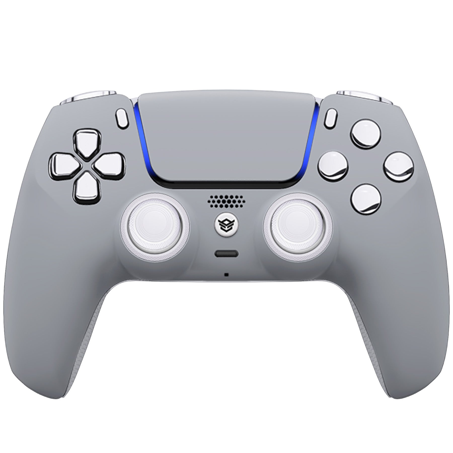 HEXGAMING ULTIMATEコントローラー Hall 効果ジョイスティック搭載 – PS5/PC/モバイル対応- ニュー ホープ グレイ