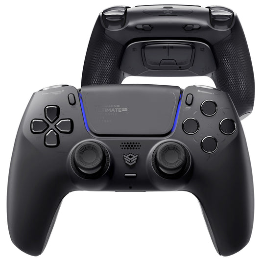 HEXGAMING ULTIMATE PRO ゲーミングコントローラー PS5/PC/モバイル対応  – 割り当て可能な背面ボタン4個、カスタムプロファイル6種類、調整可能なトリガー、交換可能なサムスティック8本【ブラック】