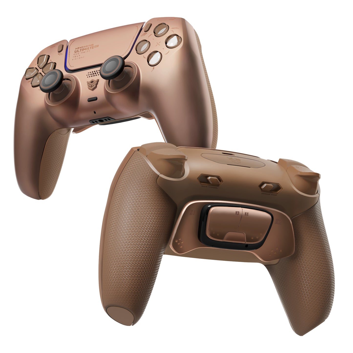 HEXGAMING ULTIMATE PROコントローラー はPS5、PC、モバイル対応、調整可能なトリガー備え【スターダストモカ】